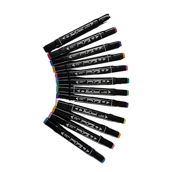 Buy Lakeer Touch Cool 48 Colours Twin Head Art Markers Touch Cool Pen For  Manga And Impression Sketch Marker For Art Lovers Designer And Artist  (Black Body) Online at Best Prices in