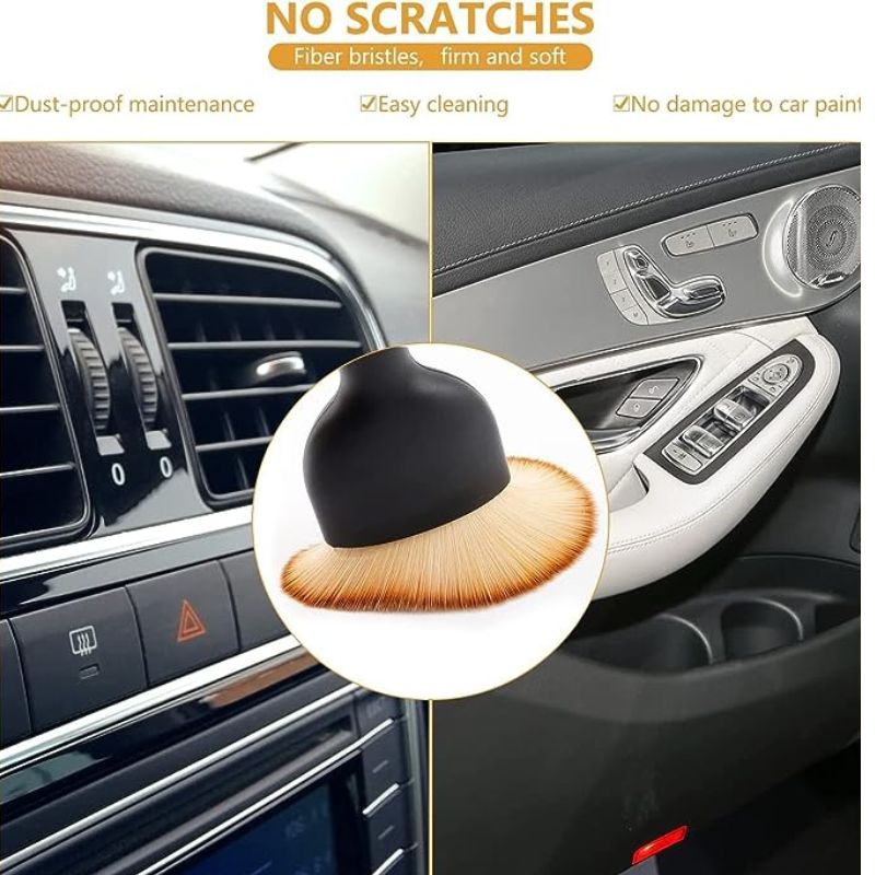 Scratch Free Car Interior Cleaning Brush, Car Detailing Brushes