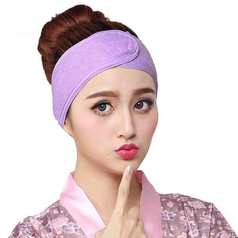Women Adjustable SPA Facial Headband Bath Makeup Hair Band